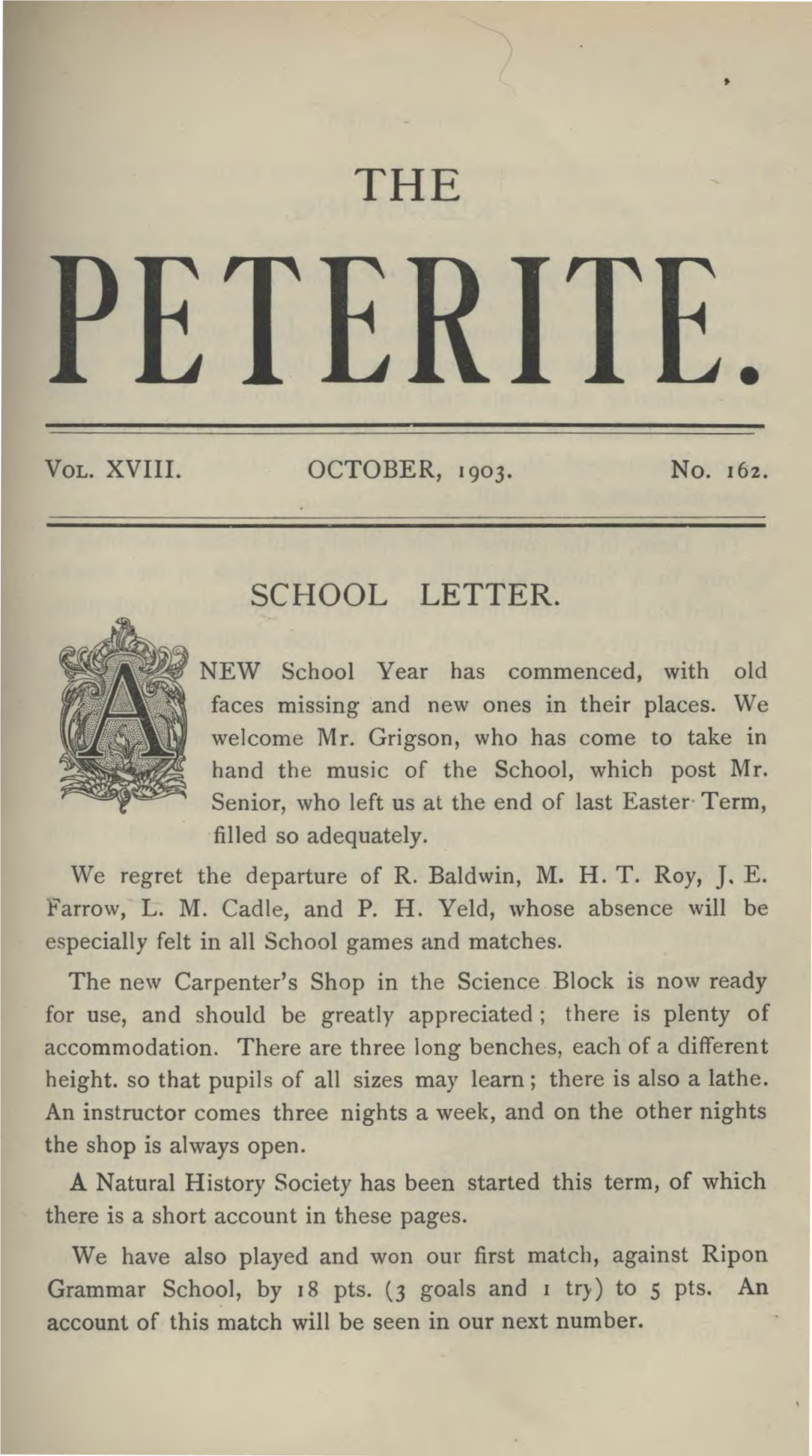 School Letter
