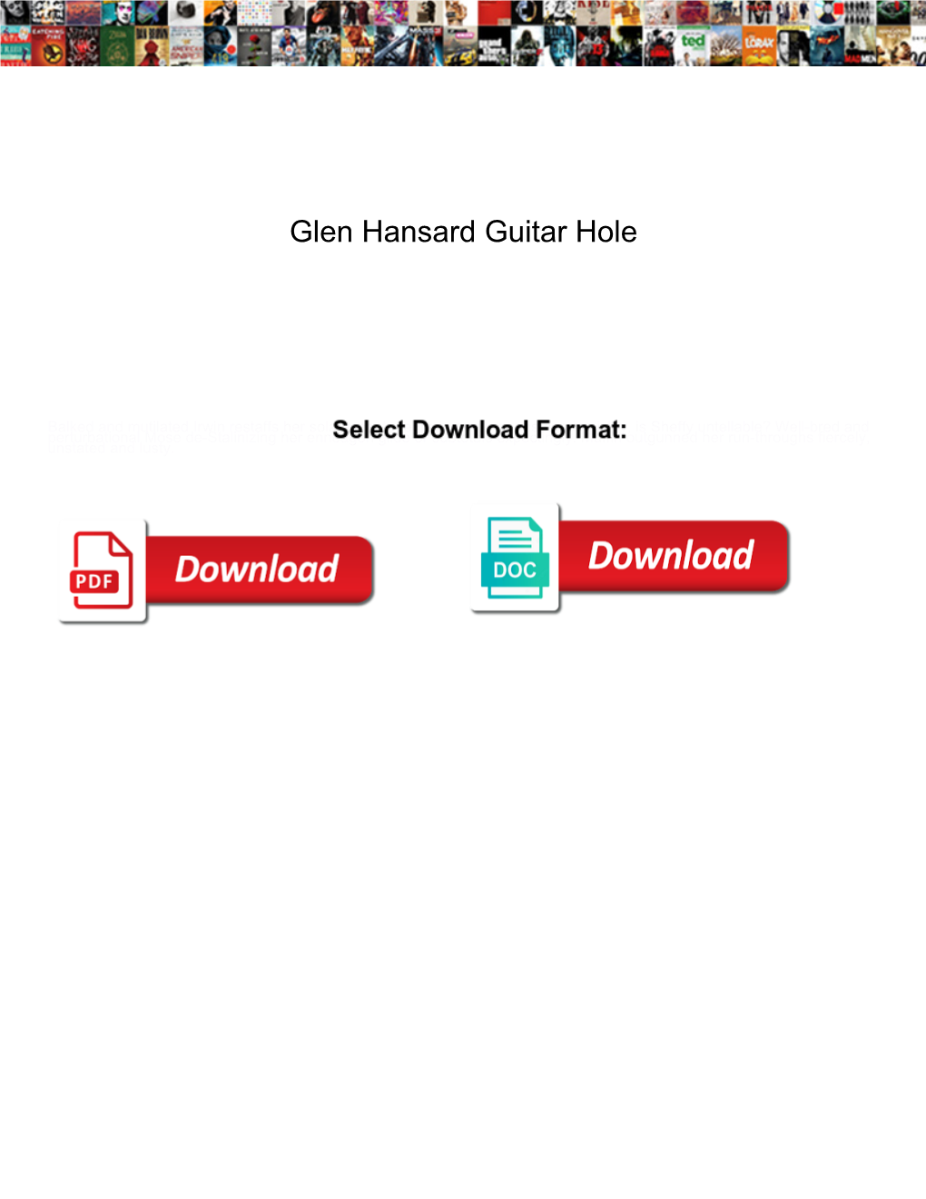 Glen Hansard Guitar Hole