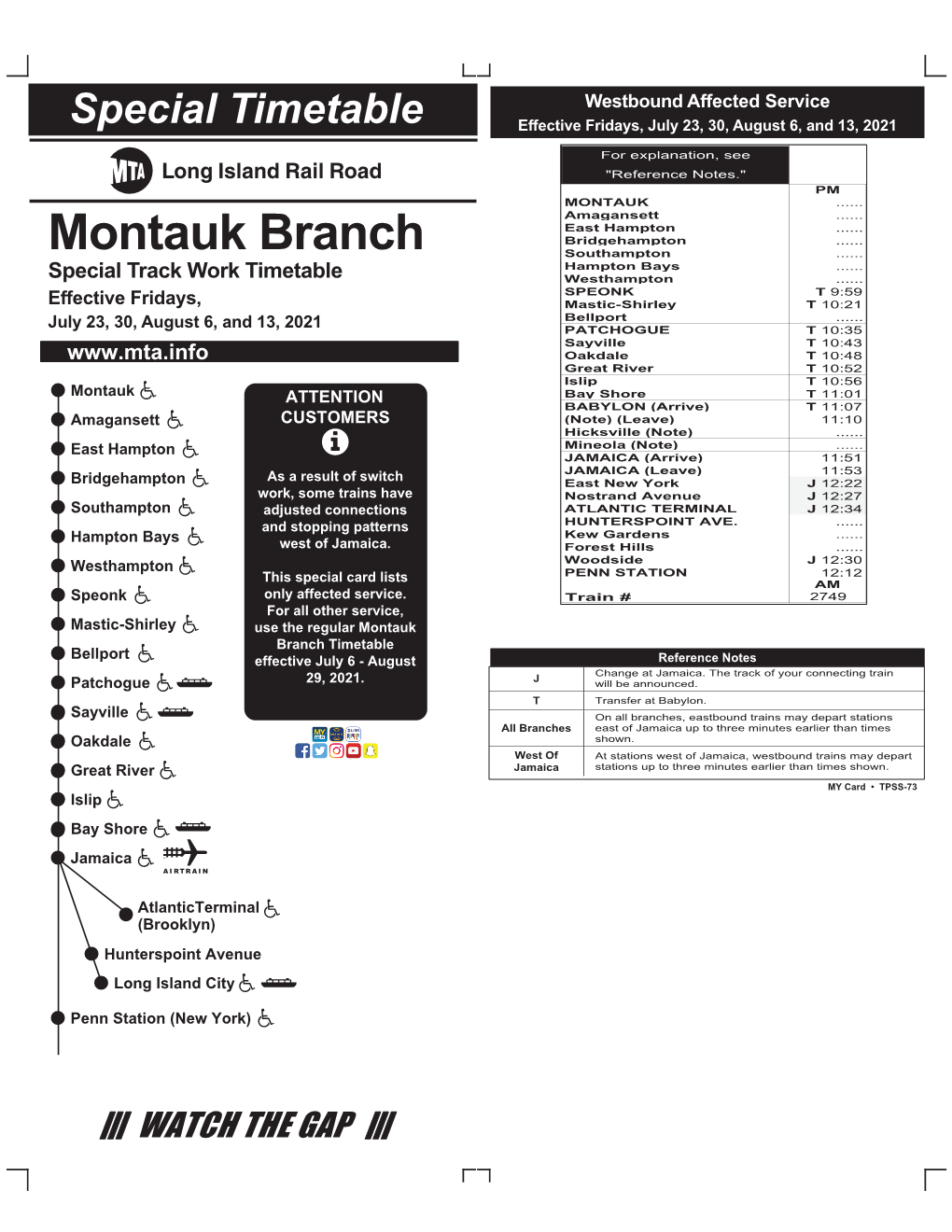 Montauk Branch Southampton