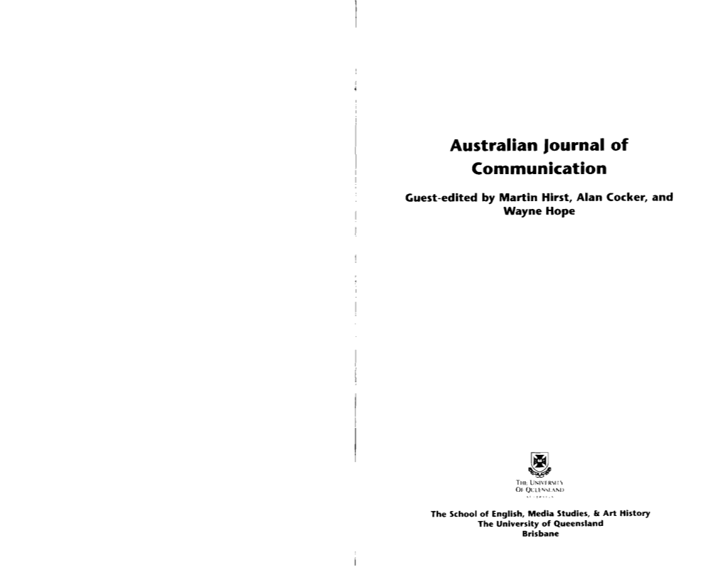 Silke 2011 Market Realities – in Aus Jnl of Comm Vol38