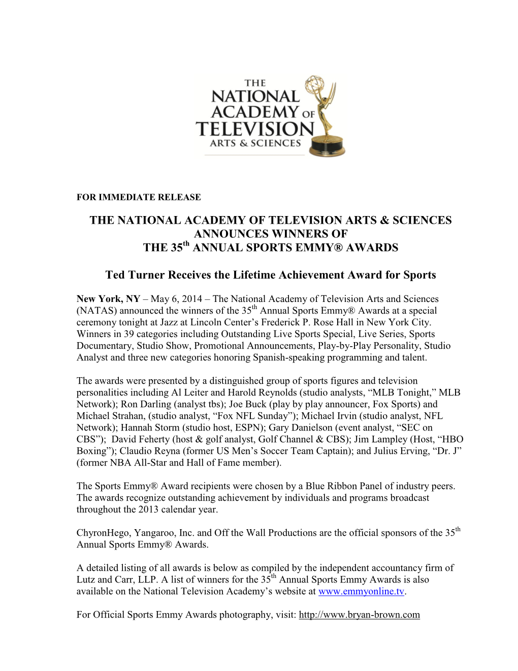 The National Academy of Television Arts & Sciences