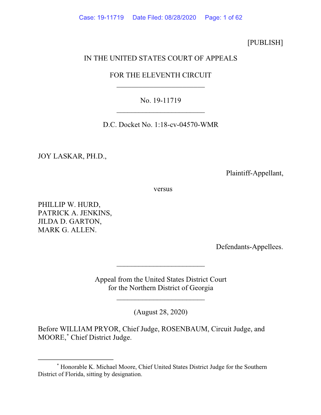 [Publish] in the United States Court of Appeals for The