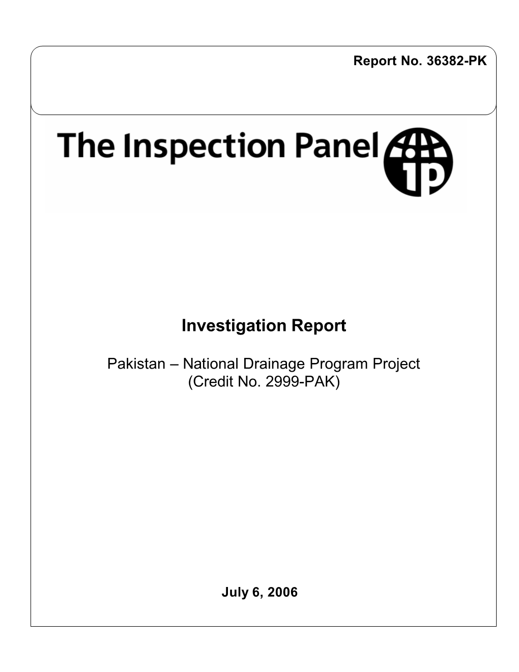 Investigation Report