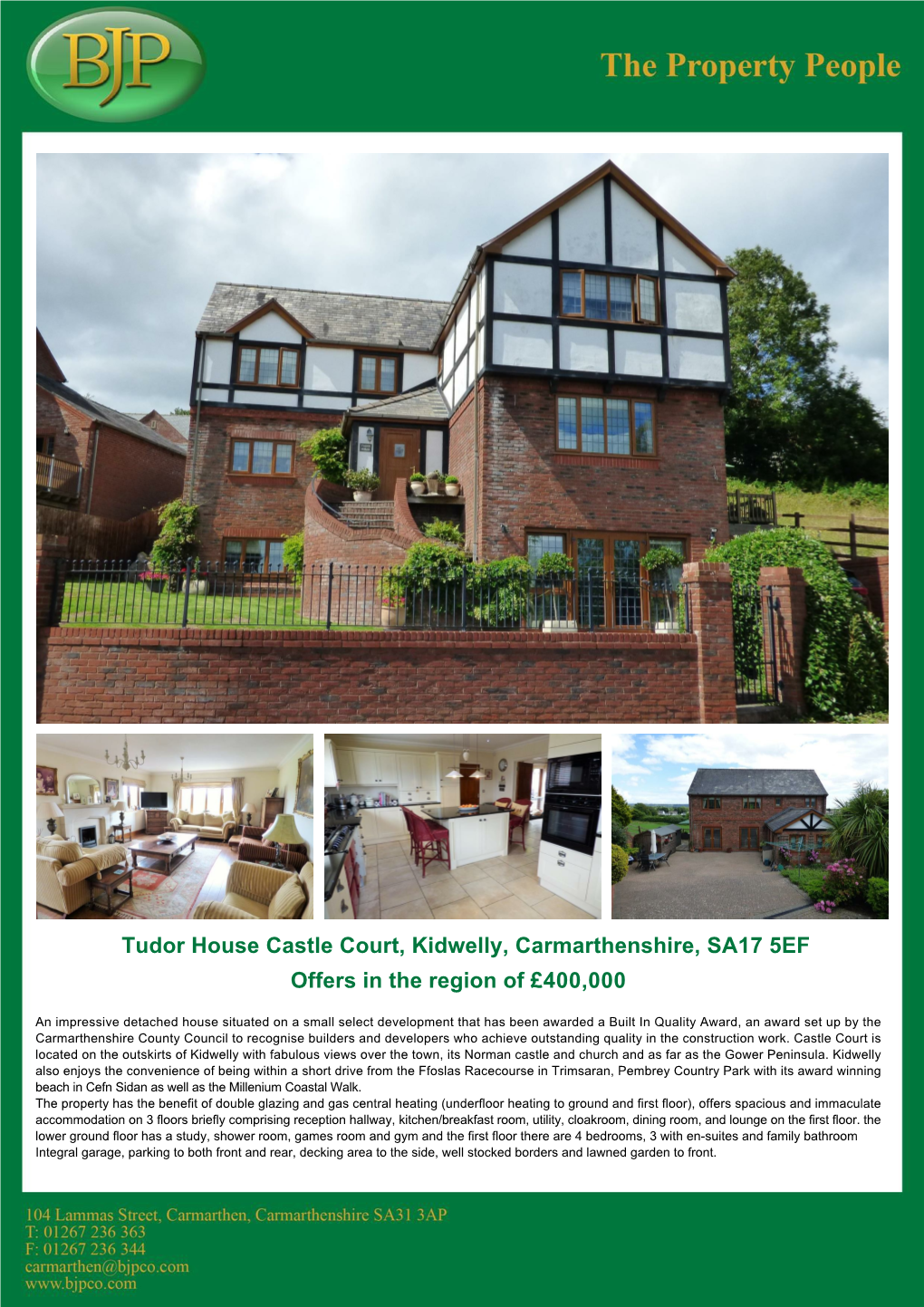 Castle Court, Kidwelly, SA17 5EF DIRECTIONS LOUNGE 21'8" X 15'11" (6.61M X 4.87M)