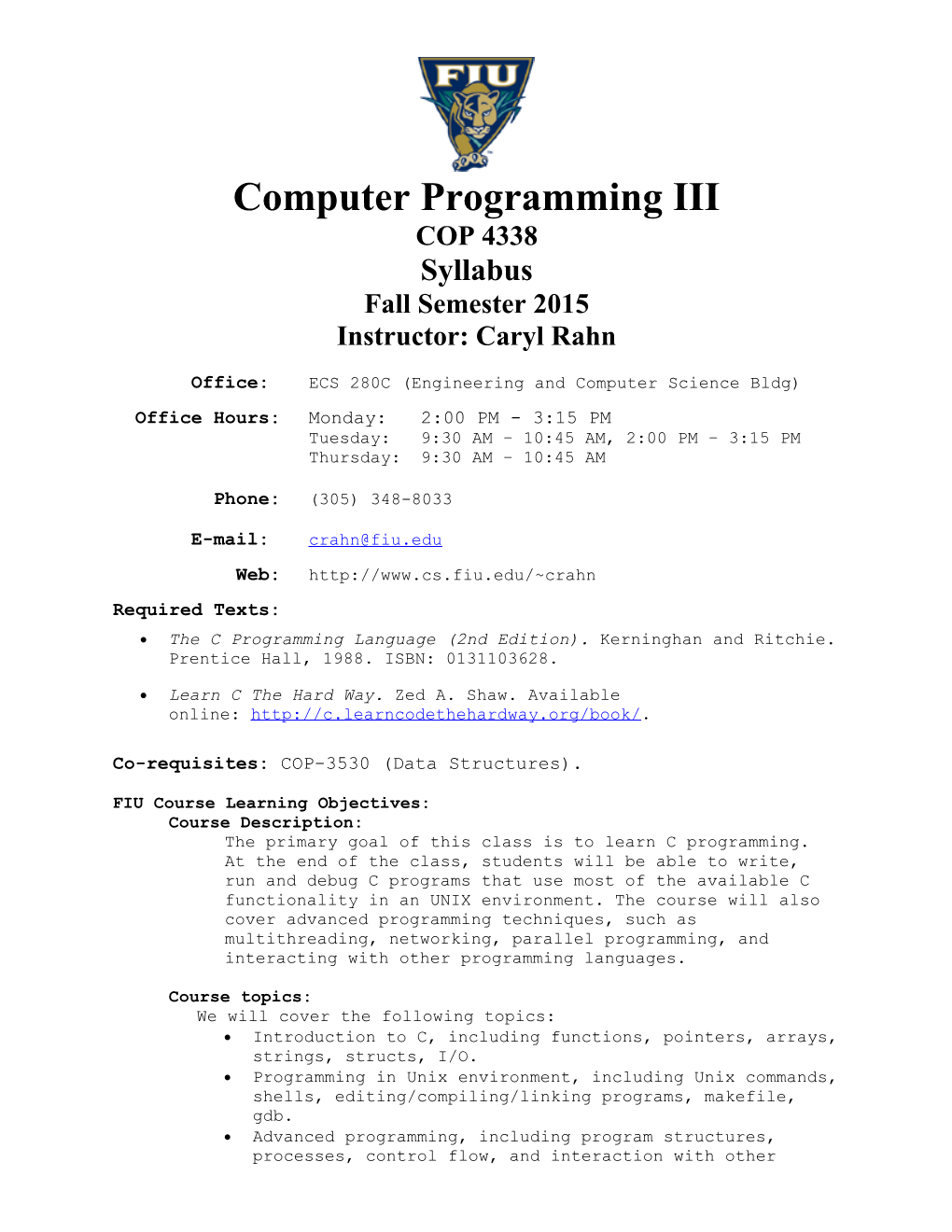 Computer Programming III