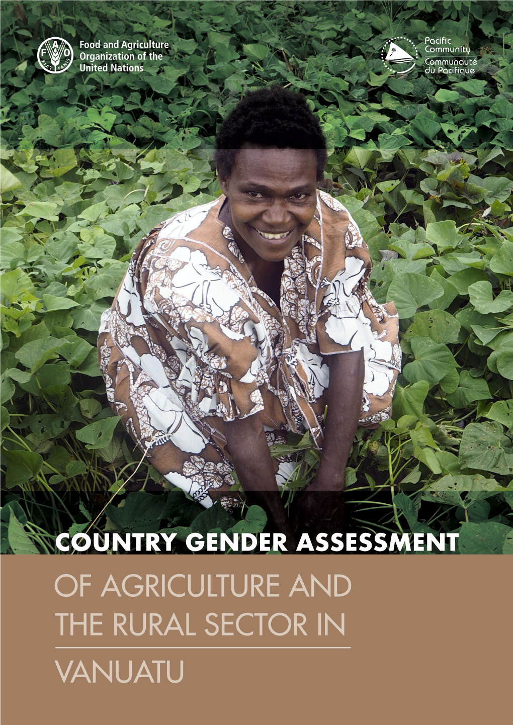 Country Gender Assessment of Agriculture and the Rural Sector in Vanuatu