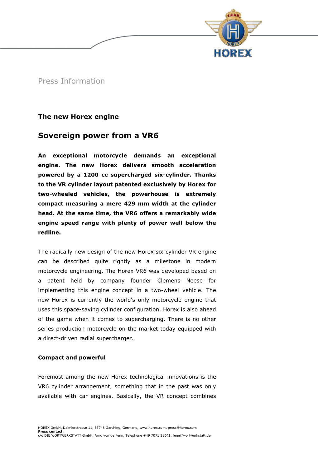 Press Information Sovereign Power from A