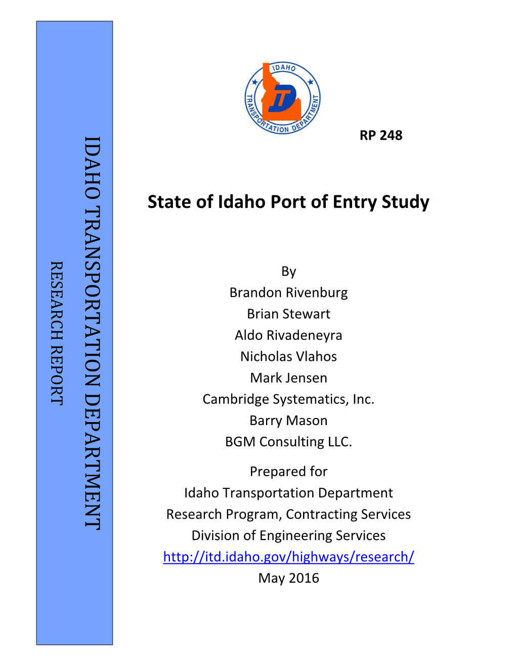 Idaho Transpo Rtation De Partm