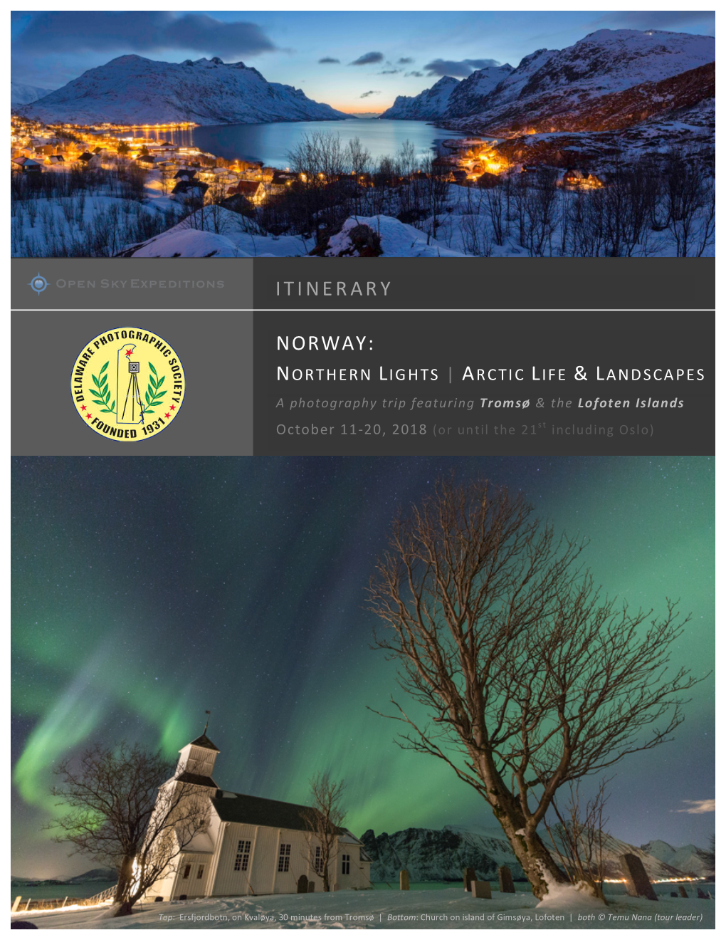 Itinerary Norway