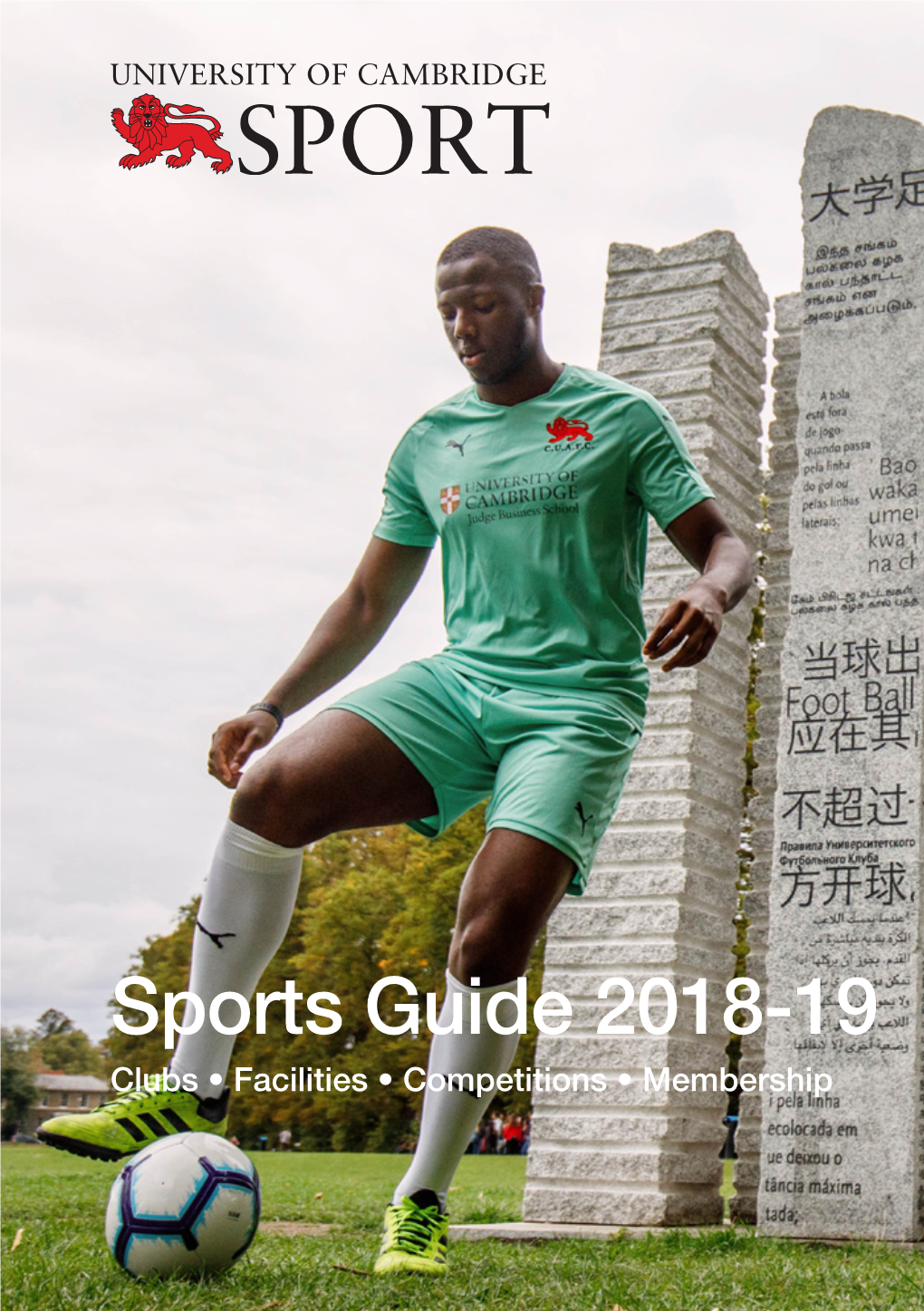 Sports Guide 2018-19 Clubs • Facilities • Competitions • Membership Contents