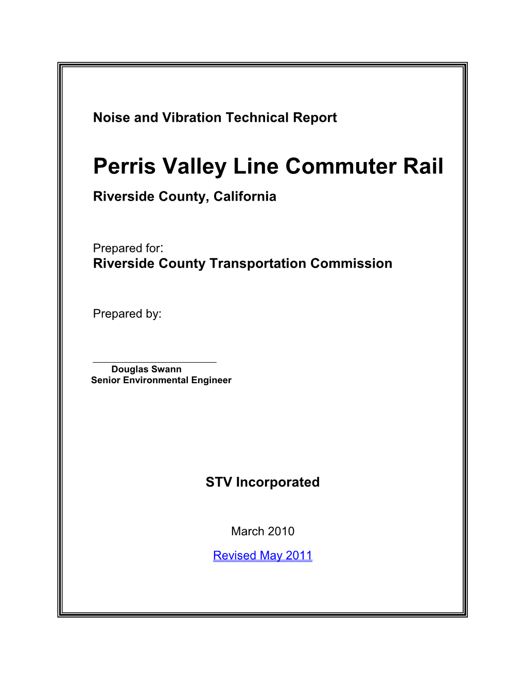 Noise and Vibration Technical Report