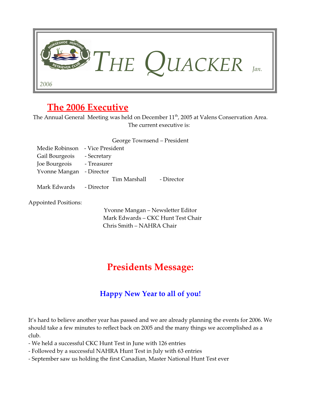 THE QUACKER Feb