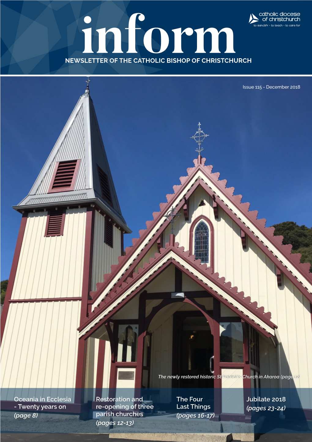 Newsletter of the Catholic Bishop of Christchurch Oceania in Ecclesia