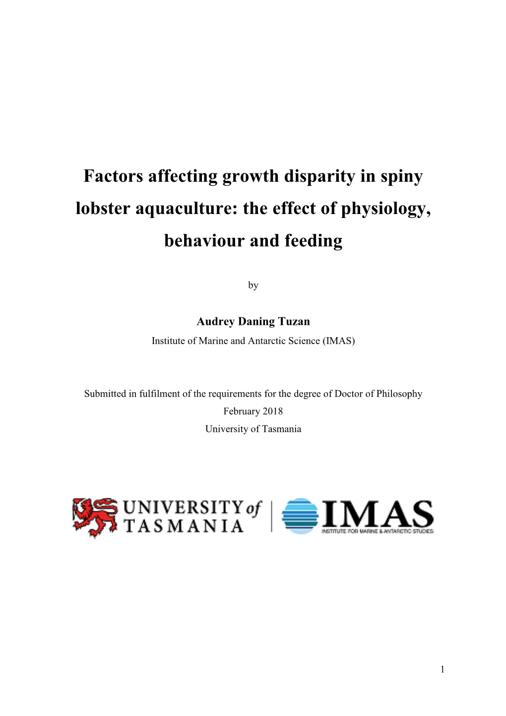 Factors Affecting Growth Disparity in Spiny Lobster Aquaculture: the Effect of Physiology, Behaviour and Feeding