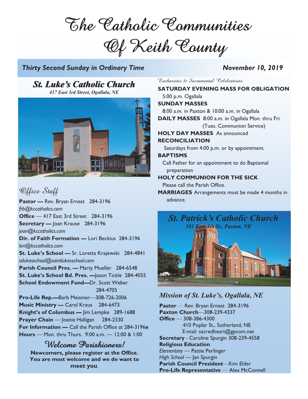 The Catholic Communities of Keith County