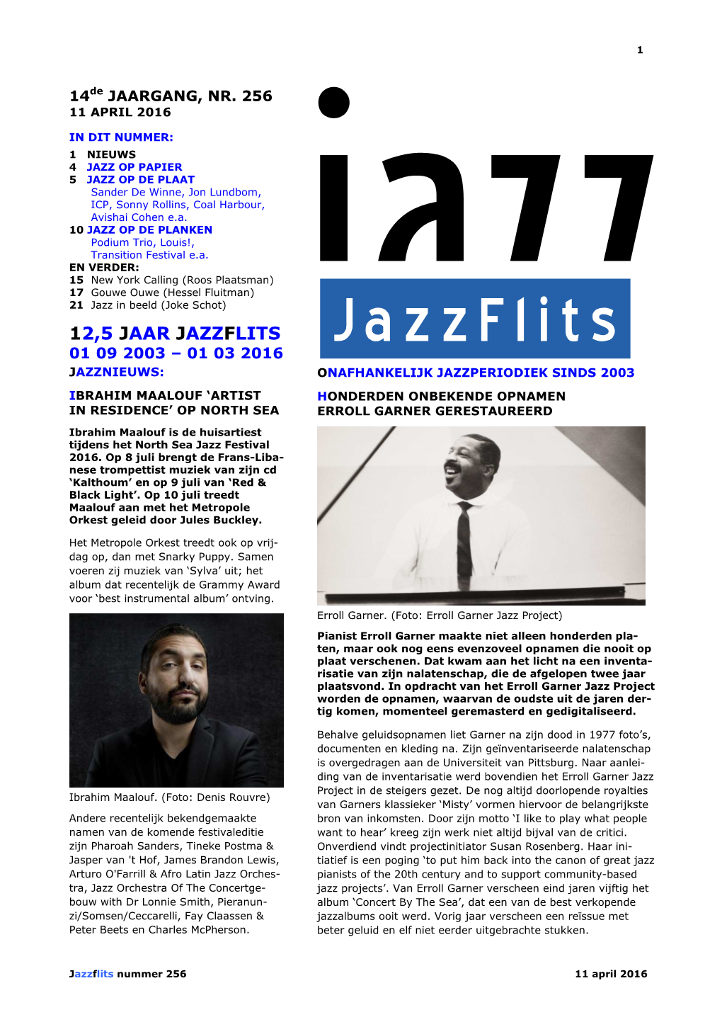 Definitief Exemplaar Jazzflits