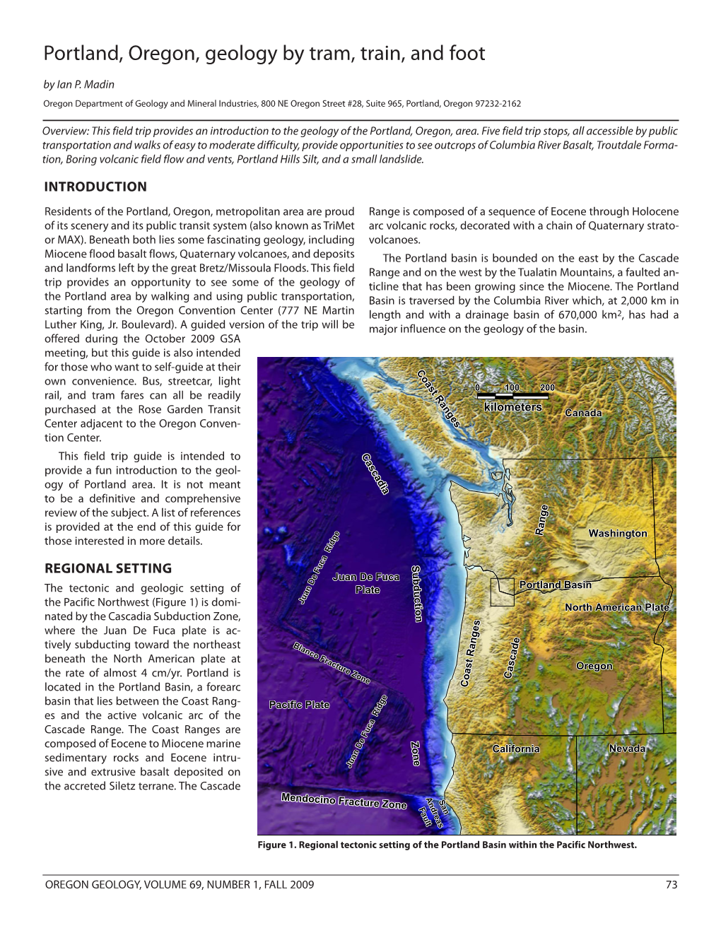 Portland, Oregon, Geology by Tram, Train, and Foot by Ian P