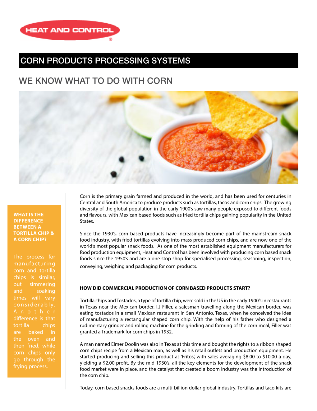 Corn Processing Systems