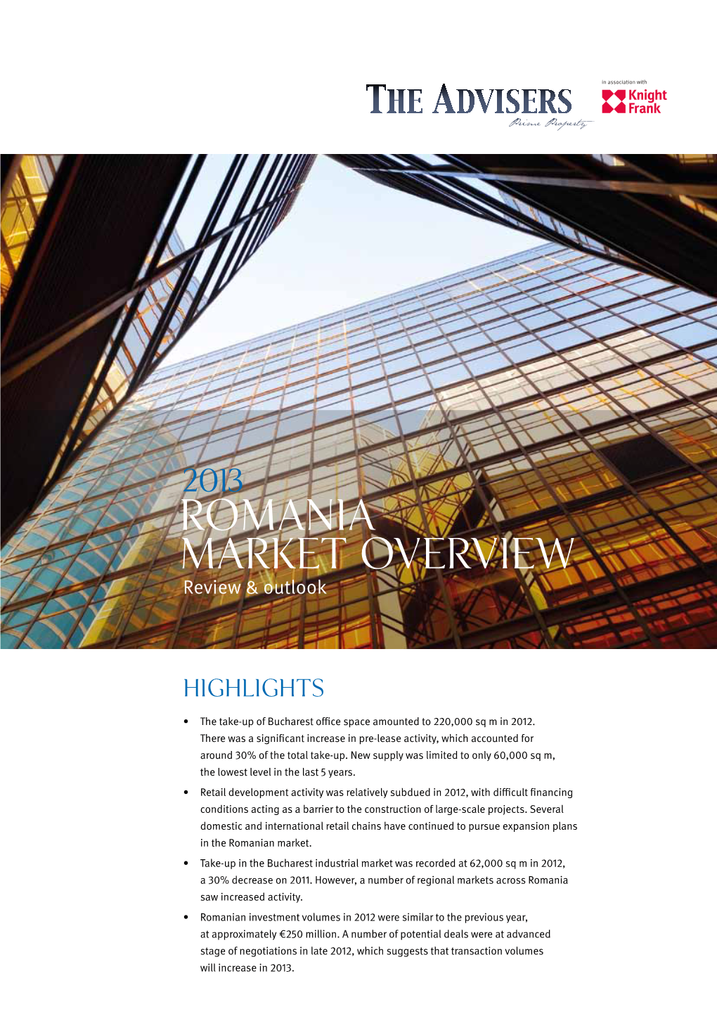 2013 Romania MARKET Overview Review & Outlook