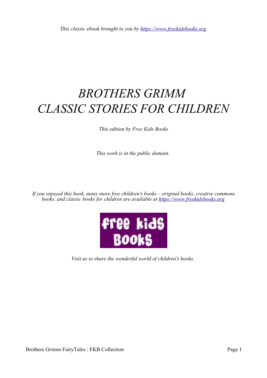 Brothers Grim Fairy Tales.Pdf