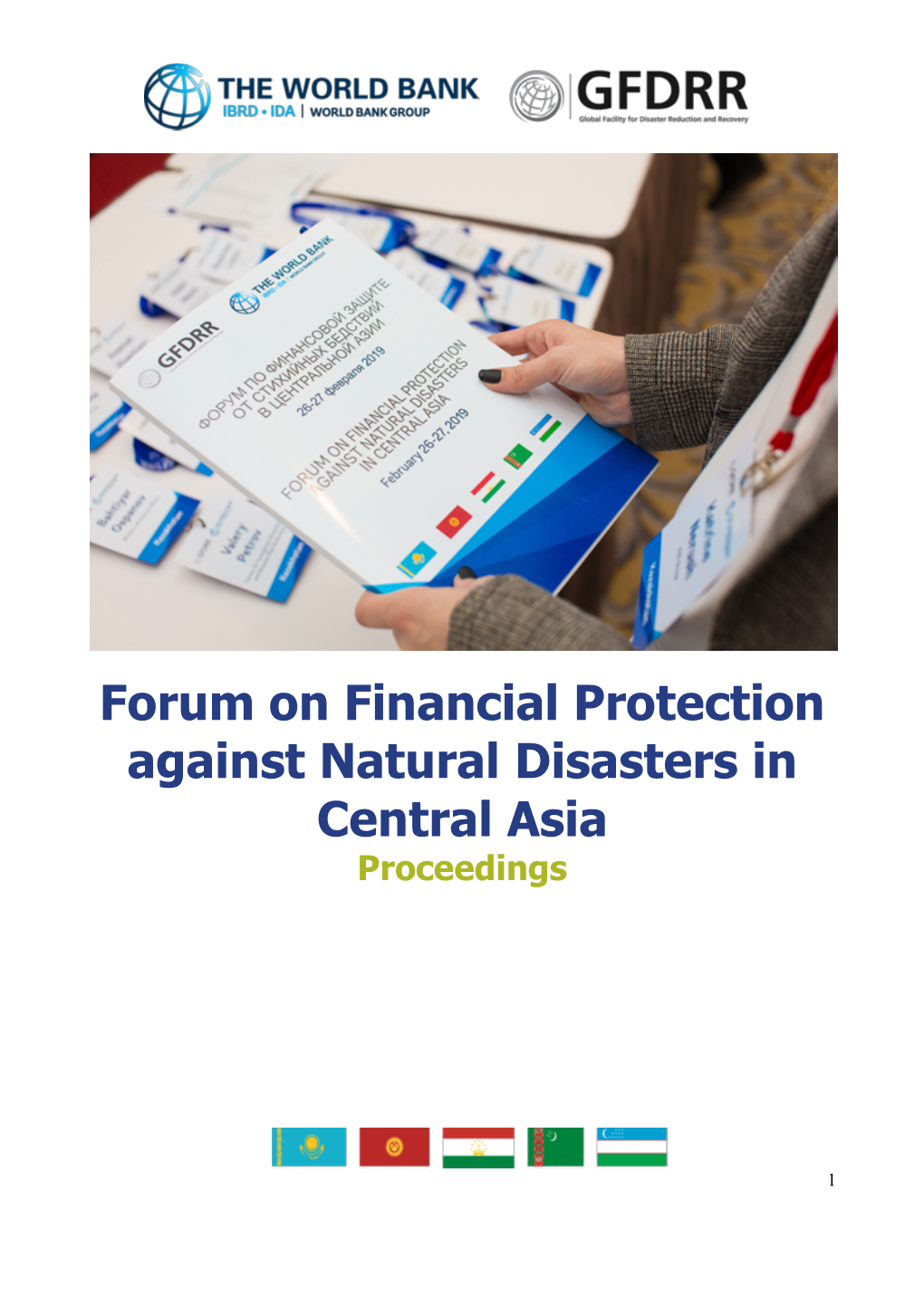 Forum on Financial Protection Against Natural Disasters in Central Asia Proceedings