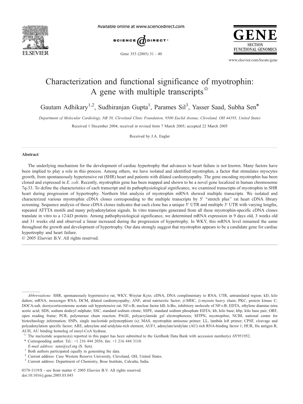 A Gene with Multiple Transcriptsb