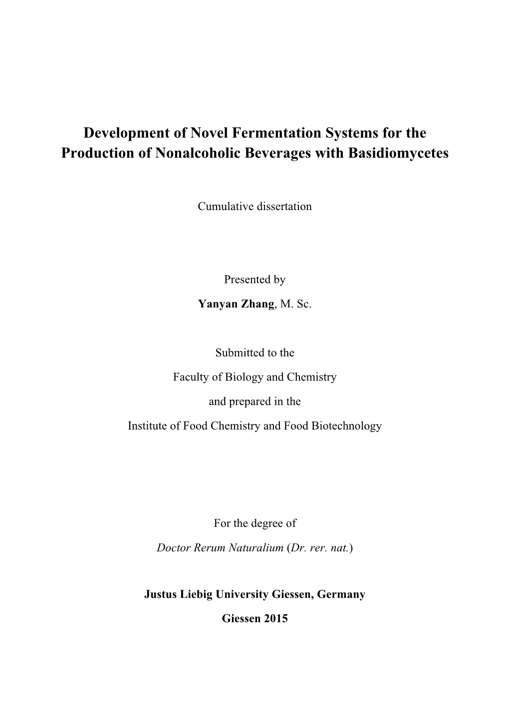 Development of Novel Fermentation Systems for the Production of Nonalcoholic Beverages with Basidiomycetes