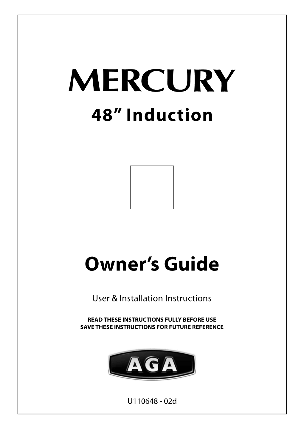 AGA Mercury 48" Induction