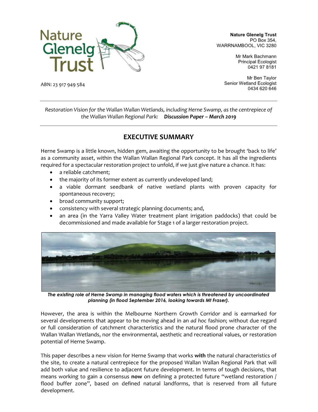 NGT Discussion Paper – Herne Swamp