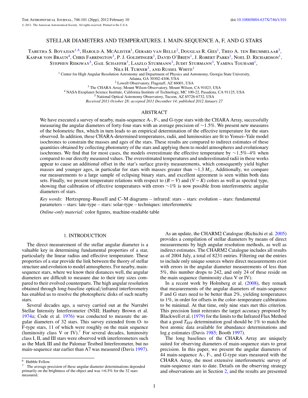Stellar Diameters and Temperatures. I. Main-Sequence A, F, and G Stars