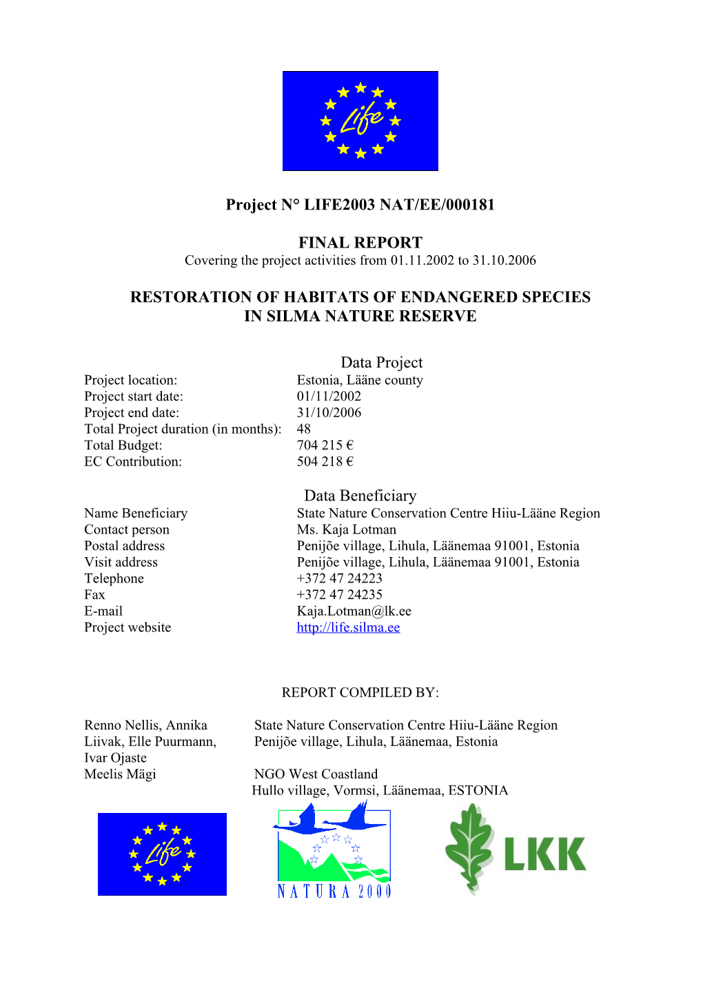 Restoration of Habitats of Endangered Species in Silma Nature Reserve