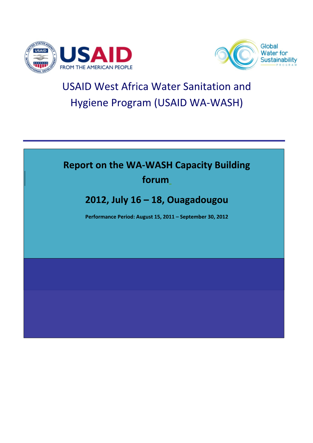 USAID West Africa Water Sanitation and Hygiene Program (USAID WA-WASH)