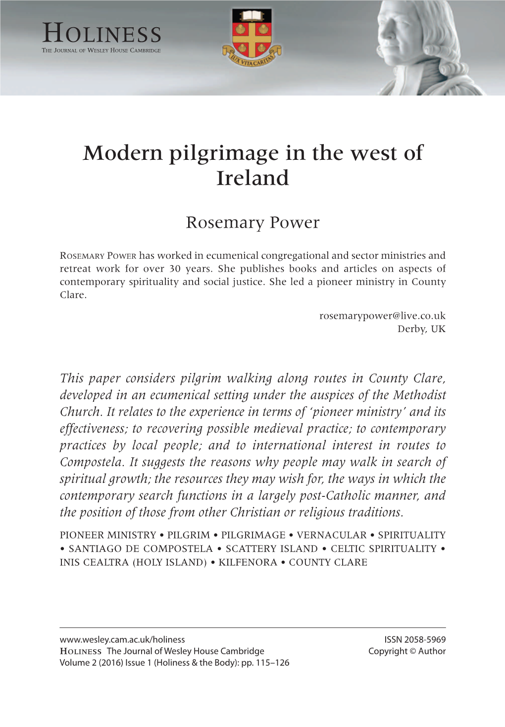 Modern Pilgrimage in the West of Ireland