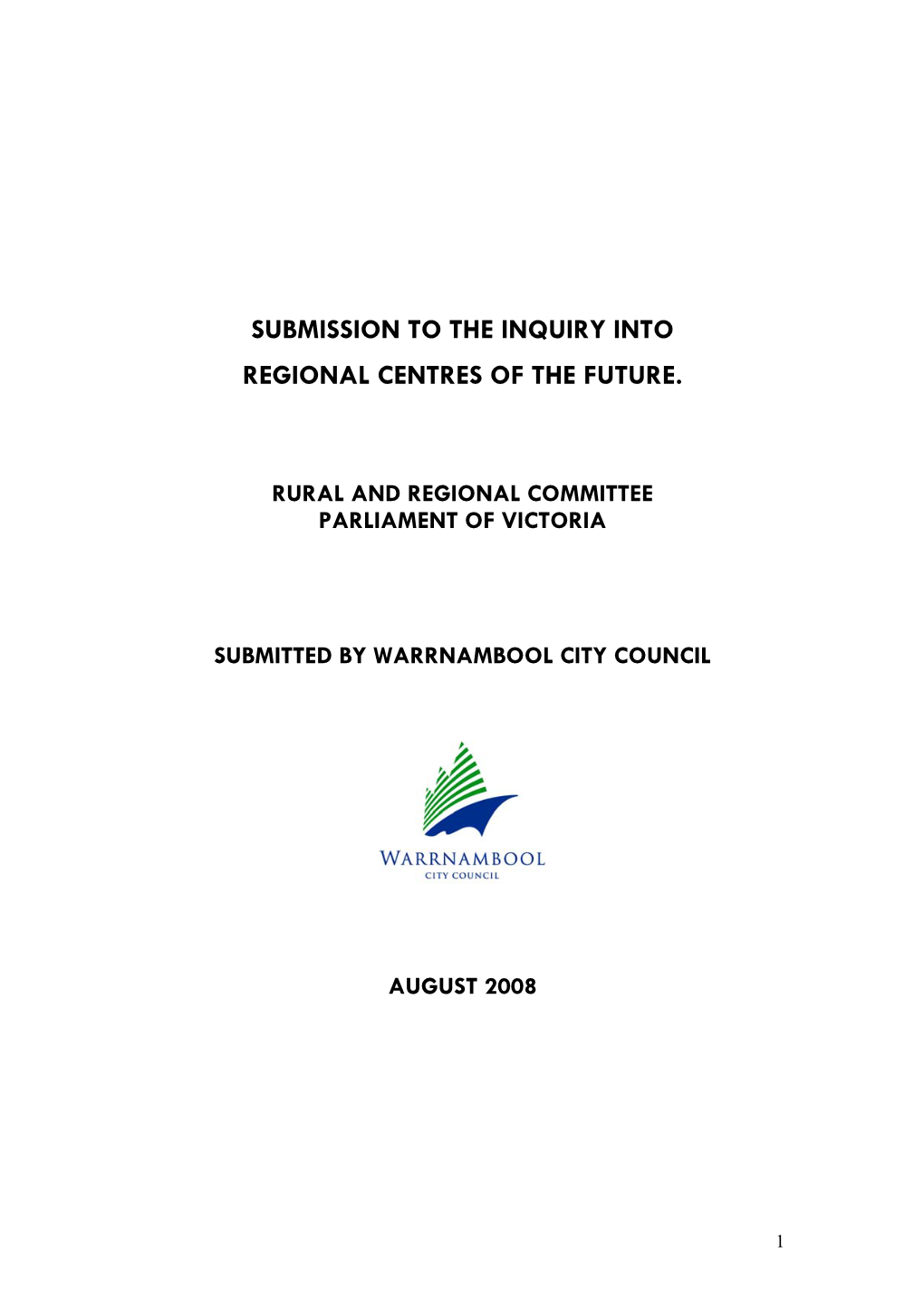 Warrnambool City Council Submission