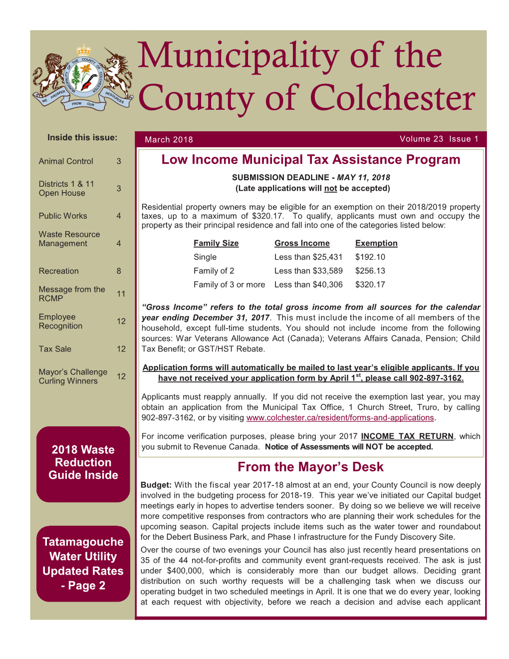 Municipality of the County of Colchester