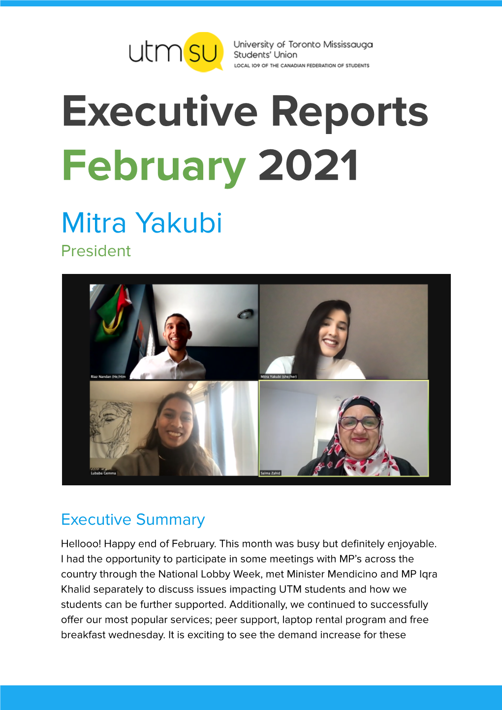 Exec Report February