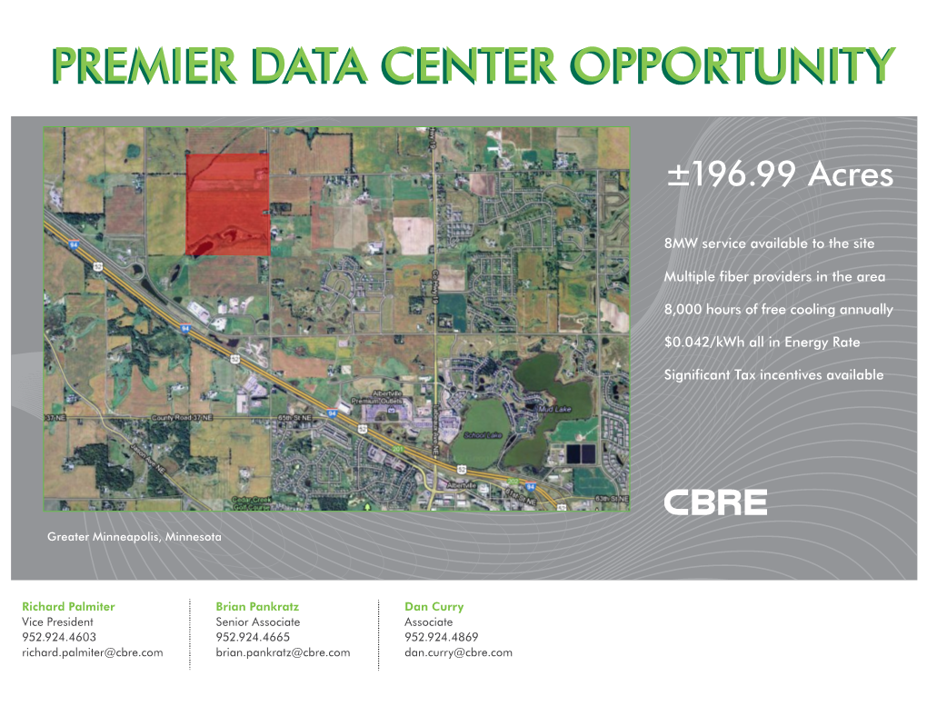 Premier Data Center Opportunity