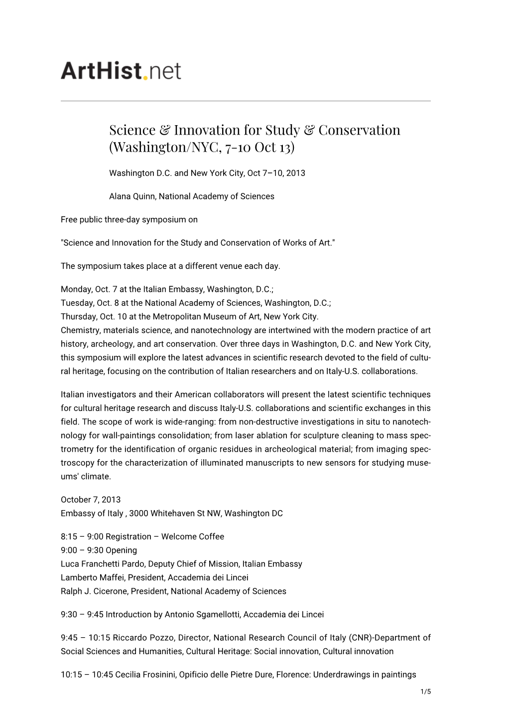 Science & Innovation for Study & Conservation