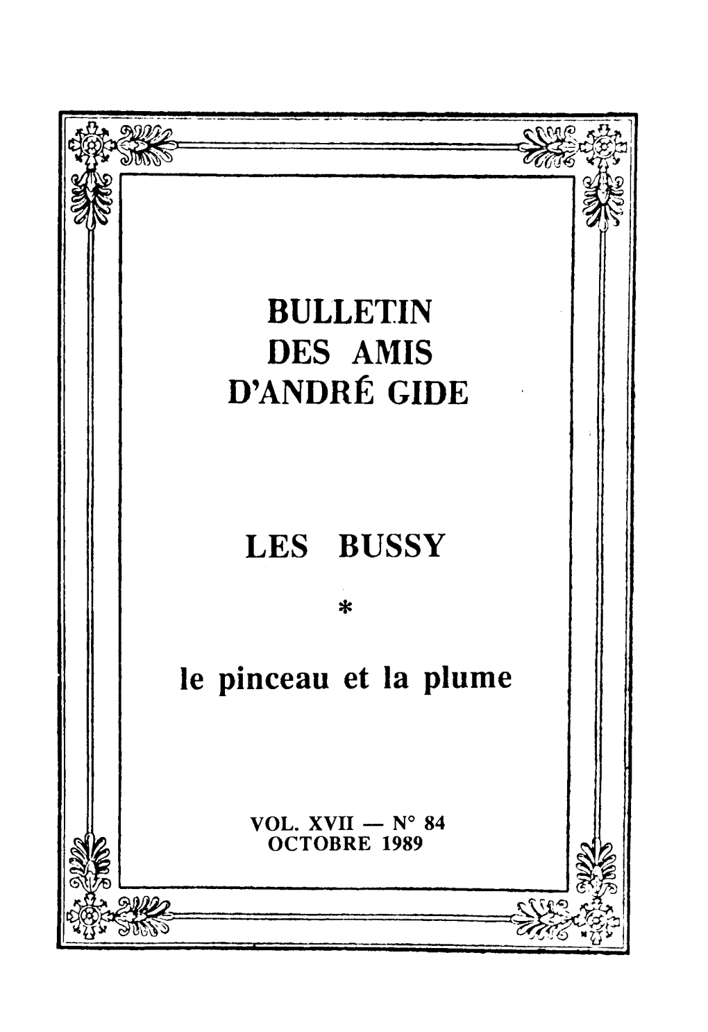 LES BUSSY * Le Pinceau Et La Plume