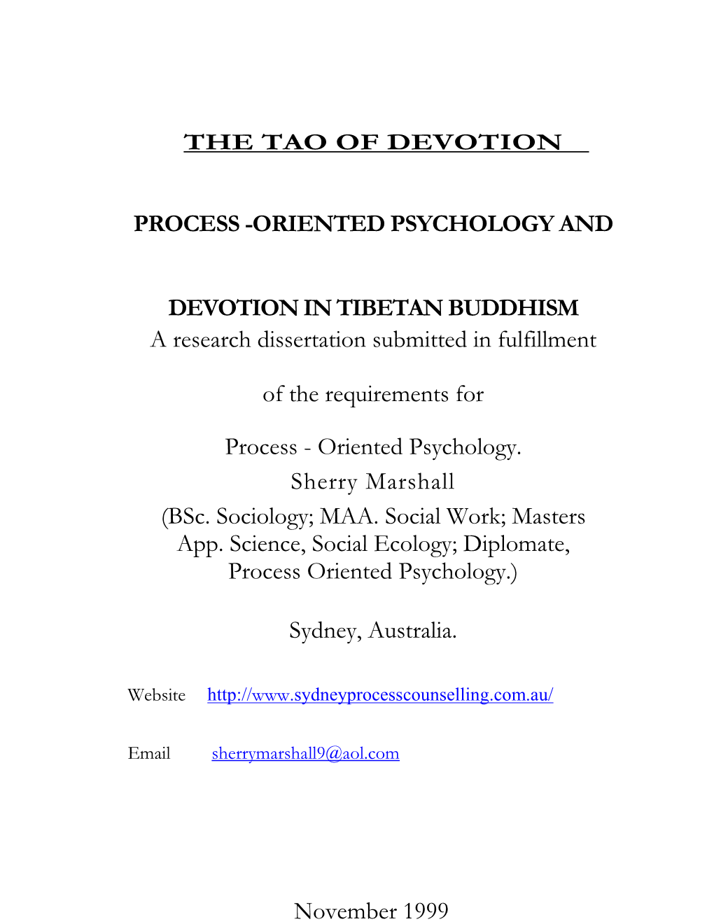 Oriented Psychology and Devotion in Tibetan