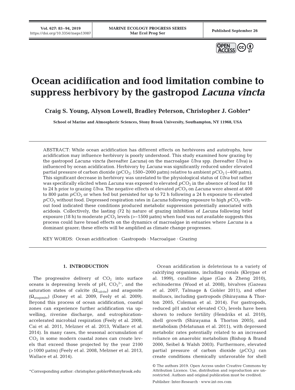 Marine Ecology Progress Series 627:83