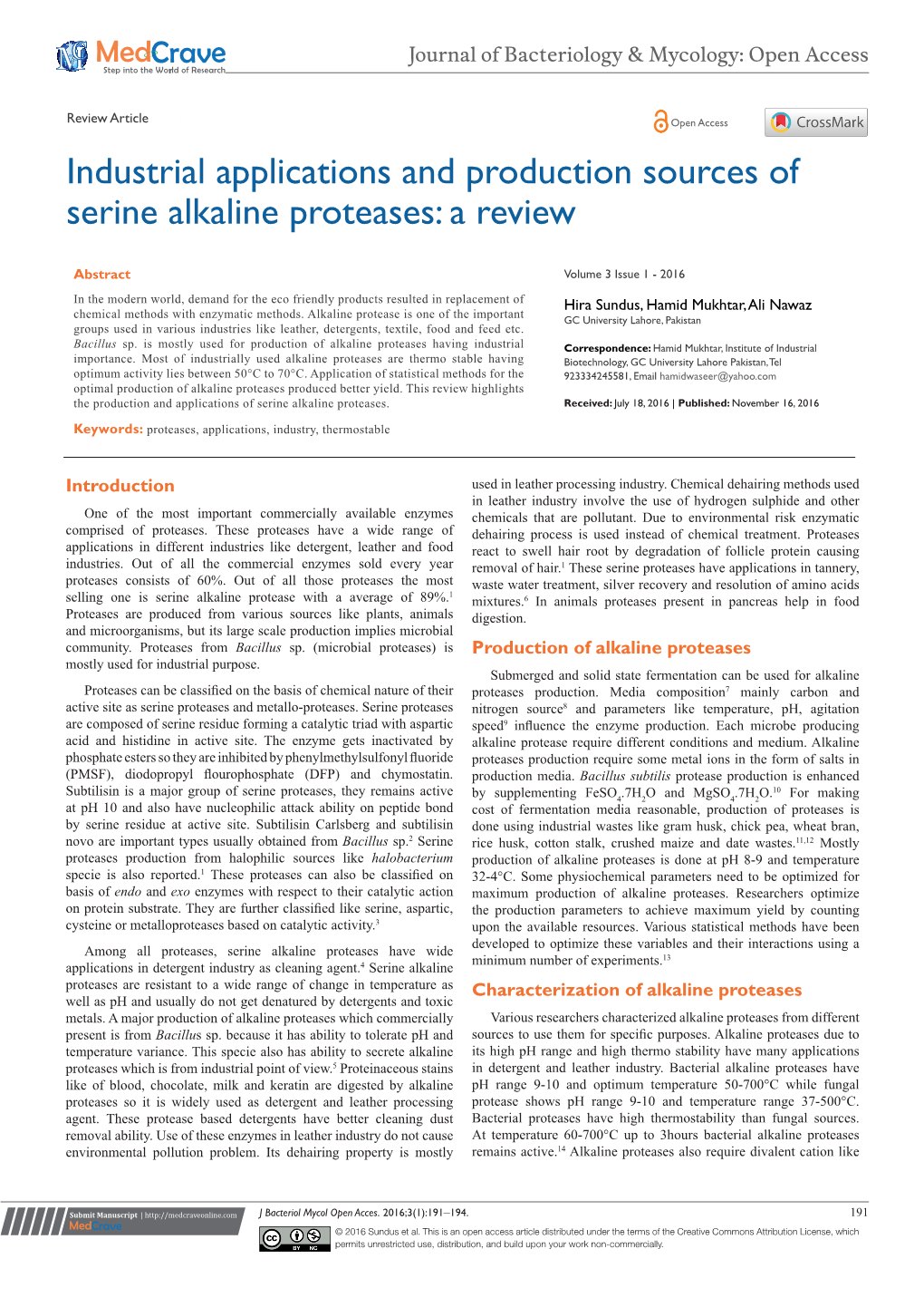 Industrial Applications and Production Sources of Serine Alkaline Proteases: a Review