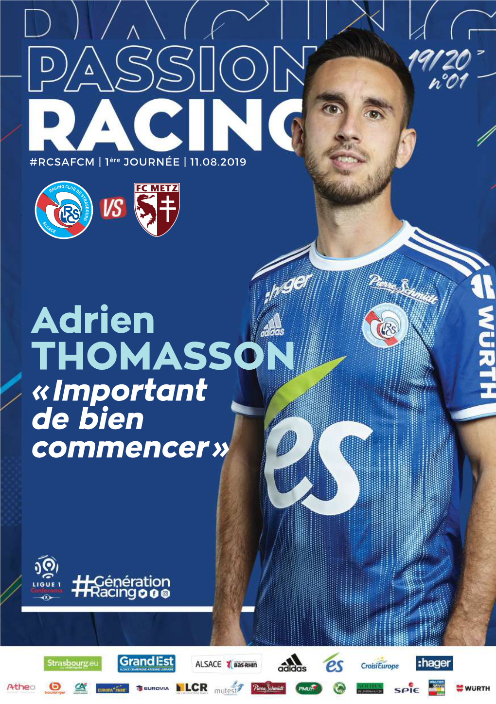 THOMASSON «Important De Bien Commencer» Boulanger, Sponsor Officiel Fier D’Être Partenaire Officiel Du Racing