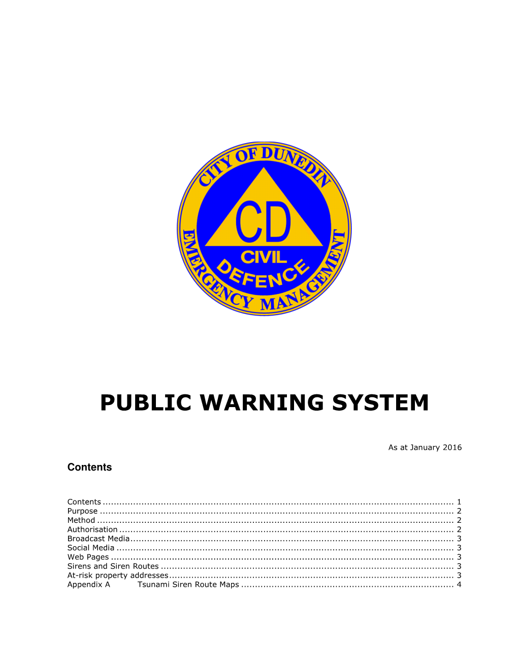 Public Warning System
