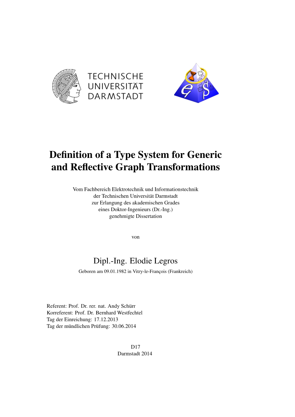 Definition of a Type System for Generic and Reflective Graph