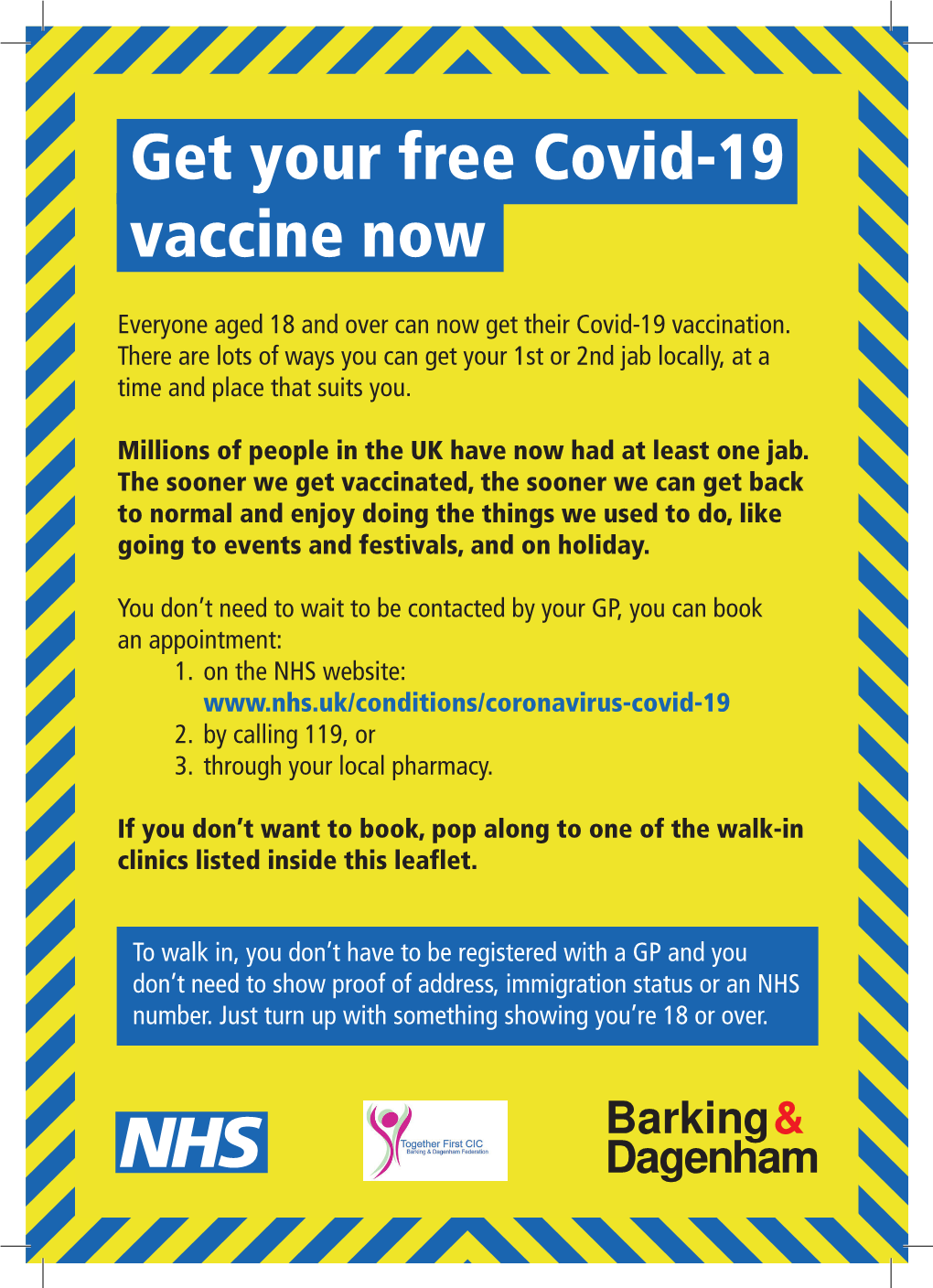 Get Your Free Covid-19 Vaccine Now