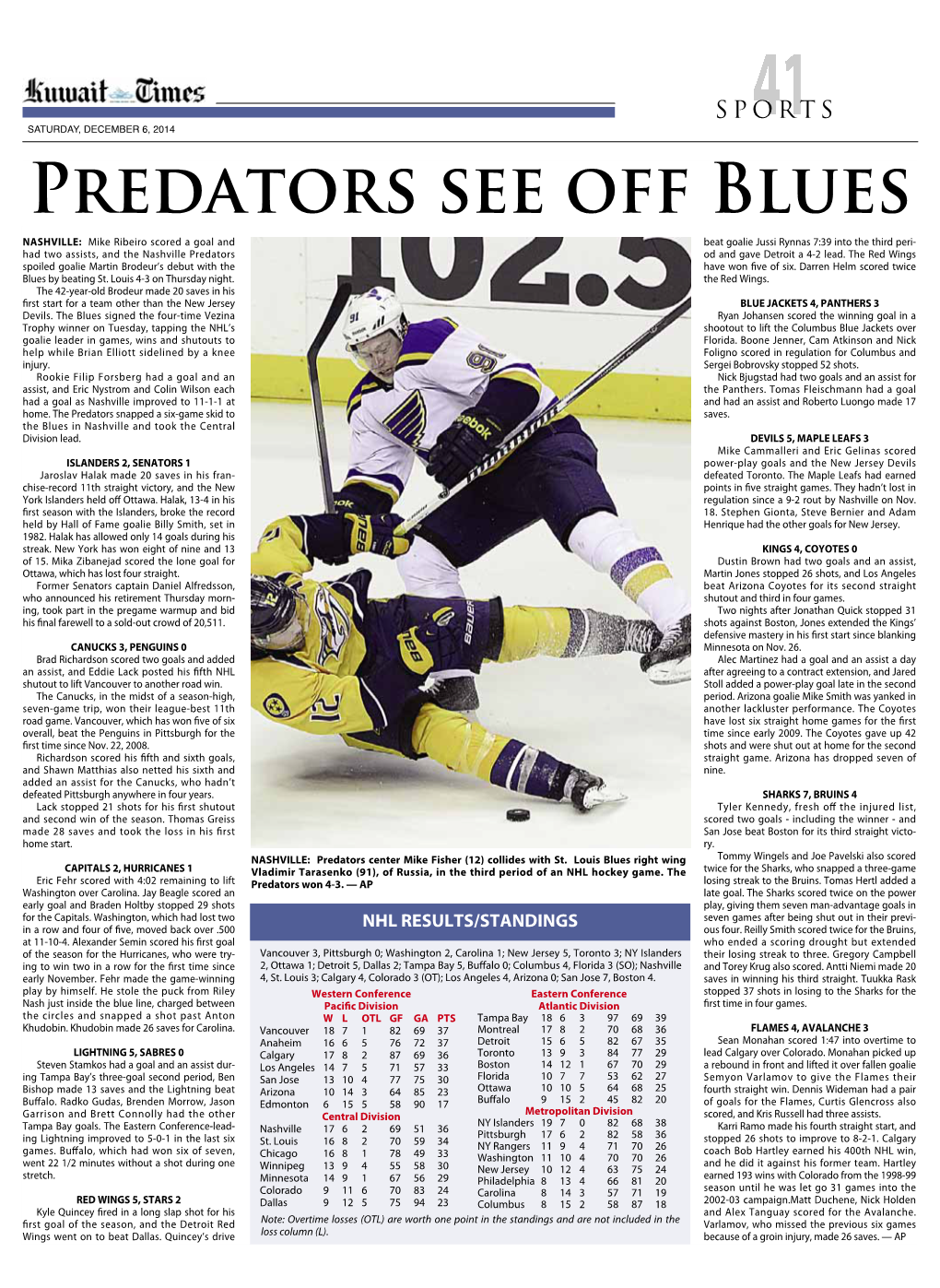 Predators See Off Blues