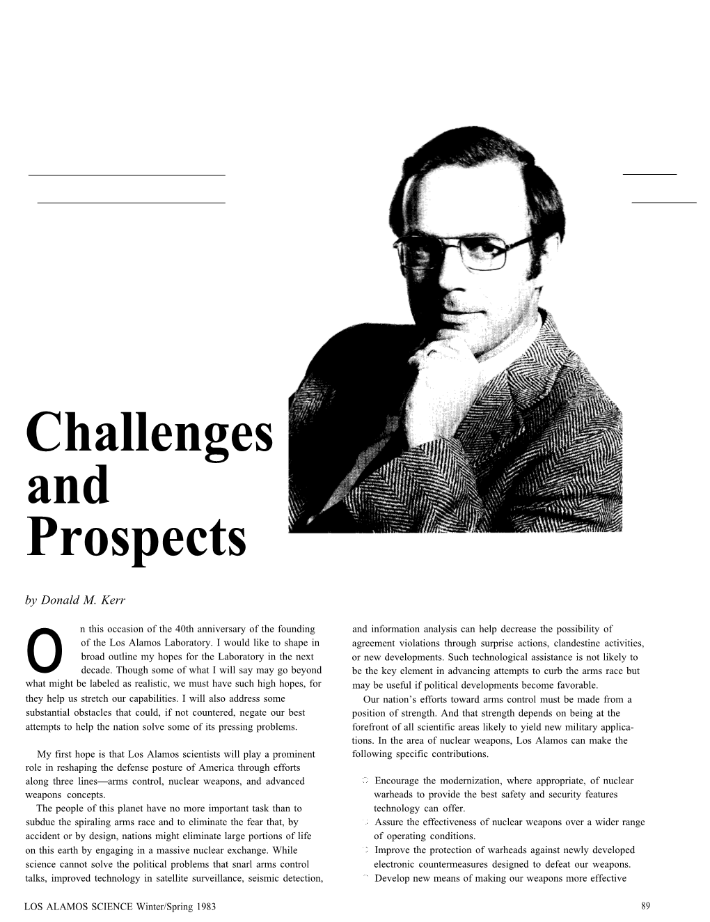 Challenges and Prospects