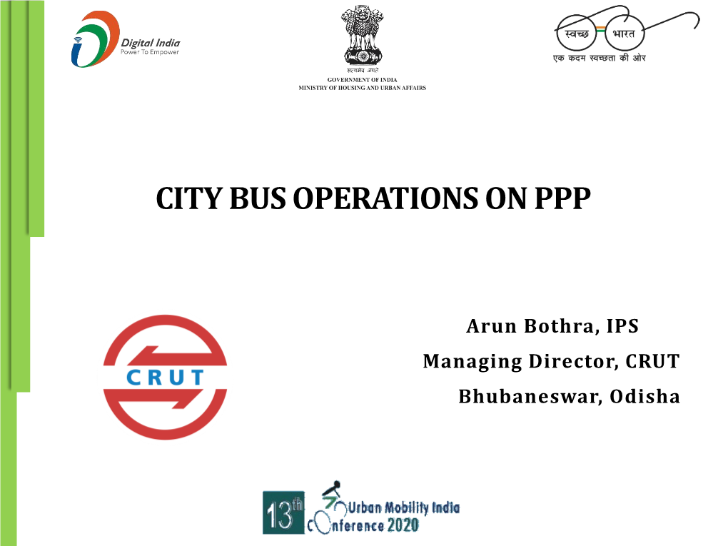 City Bus Operations on Ppp