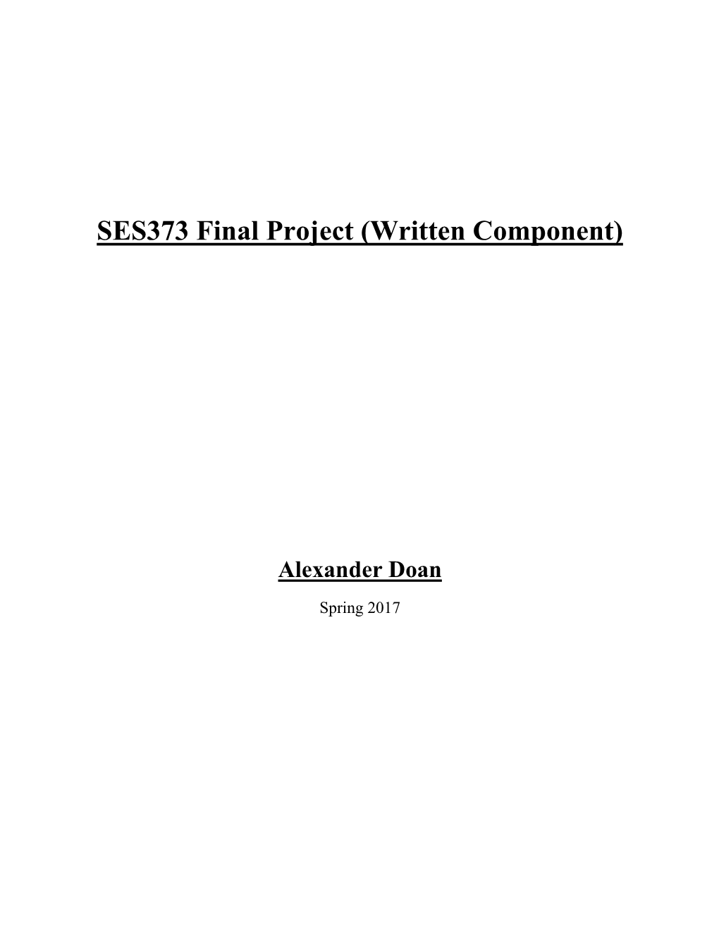 SES373 Final Project (Written Component)